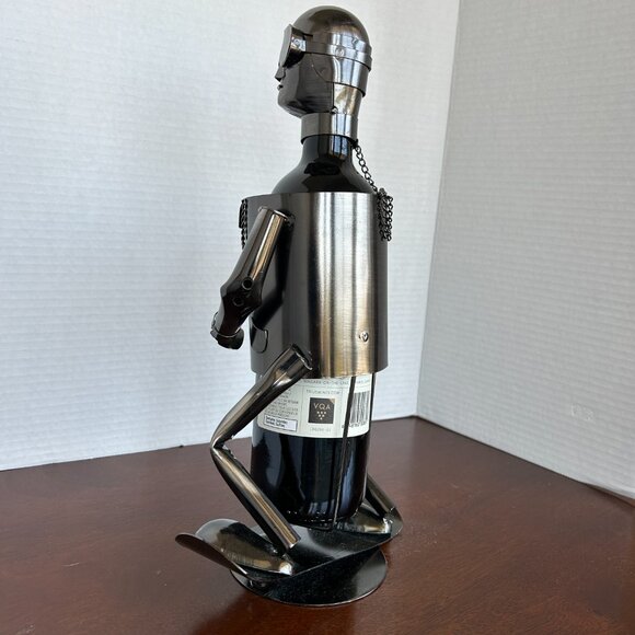 Pronto Innovations SNOWBOARDER Metal Wine Bottle Holder Caddy - Picture 4 of 11